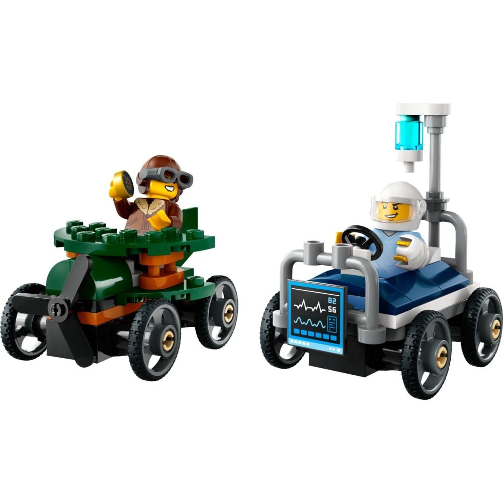 LEGO® City - Pachet de curse Avion vs. pat de spital (60459)