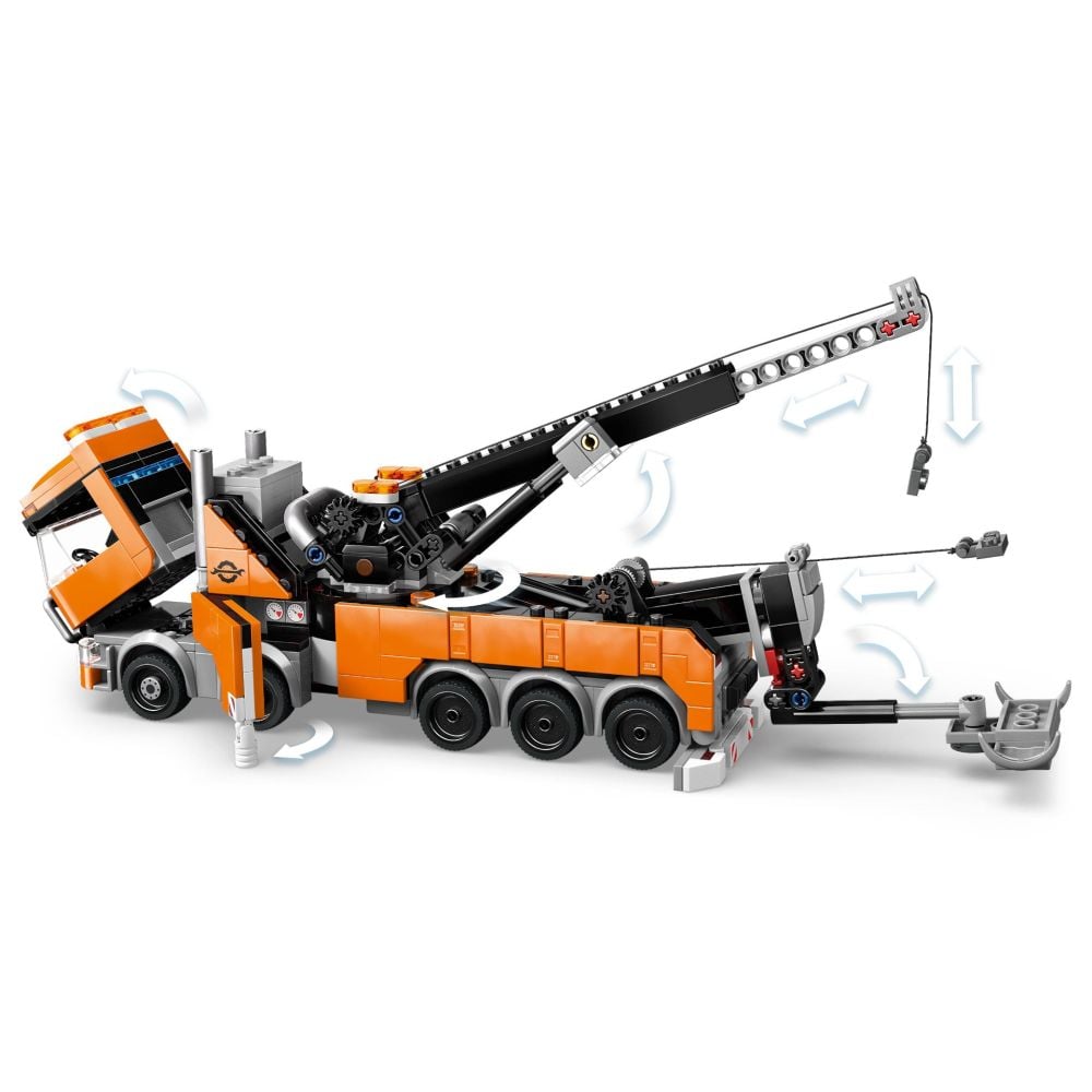 LEGO® City - Camion de remorcare si recuperare cu macara (60467)