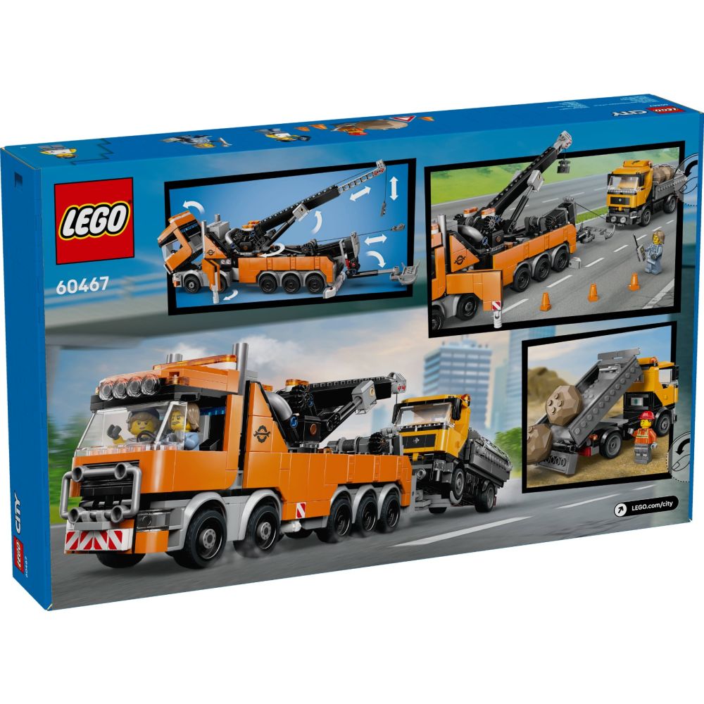 LEGO® City - Camion de remorcare si recuperare cu macara (60467)