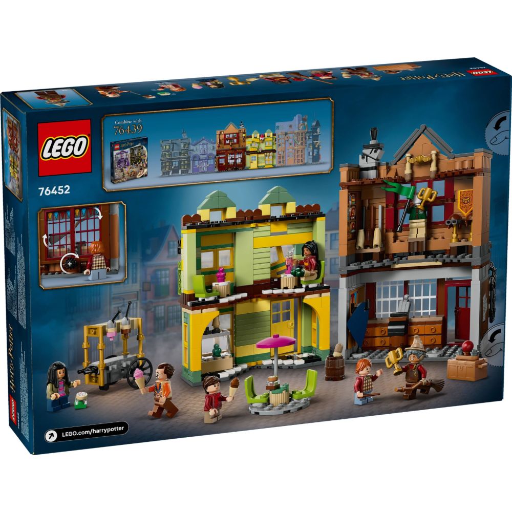 LEGO® Harry Potter - Furnituri Vajthat de calitate si magazin de inghetata (76452)