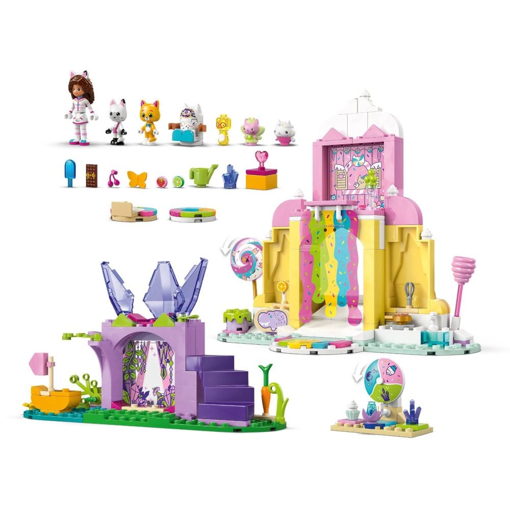 Gabby出品　まとめて15個 LEGO® Gabby's Dollhouse - Muntele de dulciuri si gradina Miau