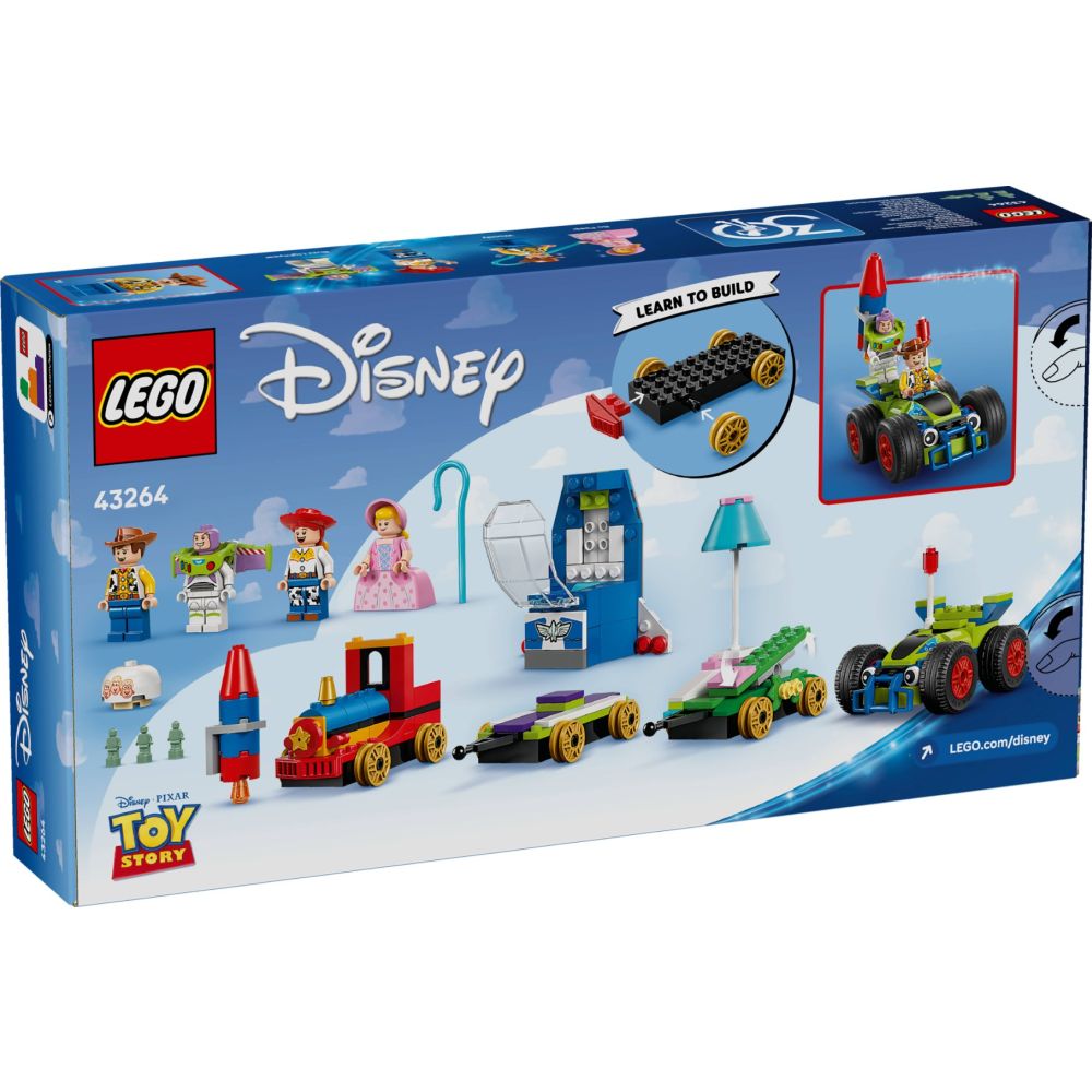 LEGO® Disney Pixar - Tren aniversar si masina RC din Toy Story (43264)