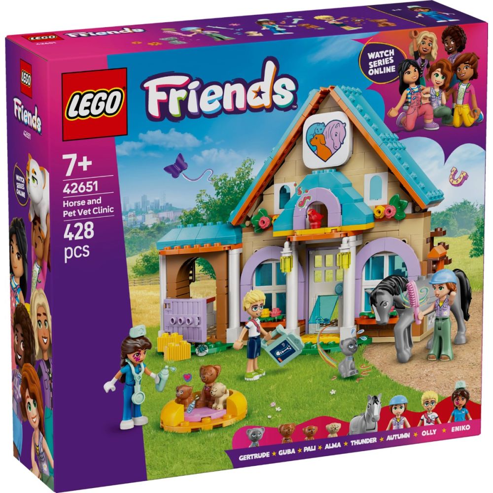 580★60s ポケットドール4体セット★ルーシー/チャーリー／シュロー LEGO® Friends - Clinica veterinara pentru cai si animale de