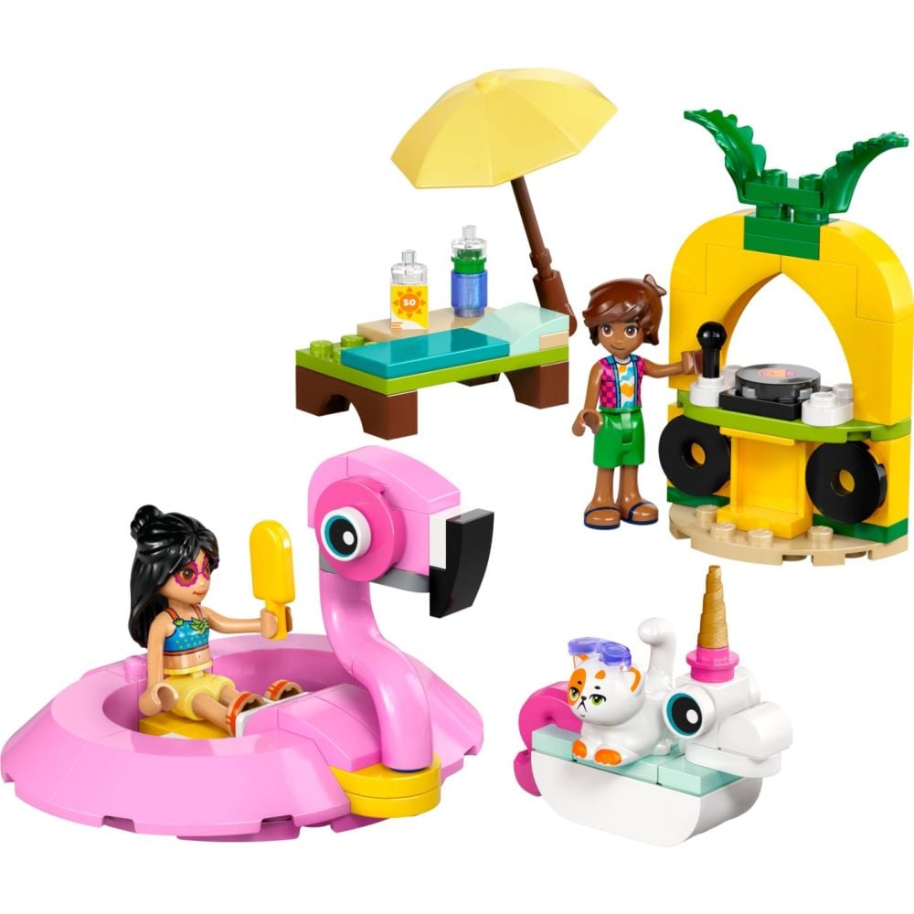 LEGO® Friends - Petrecere la piscina cu unicornul si flamingo (42658)