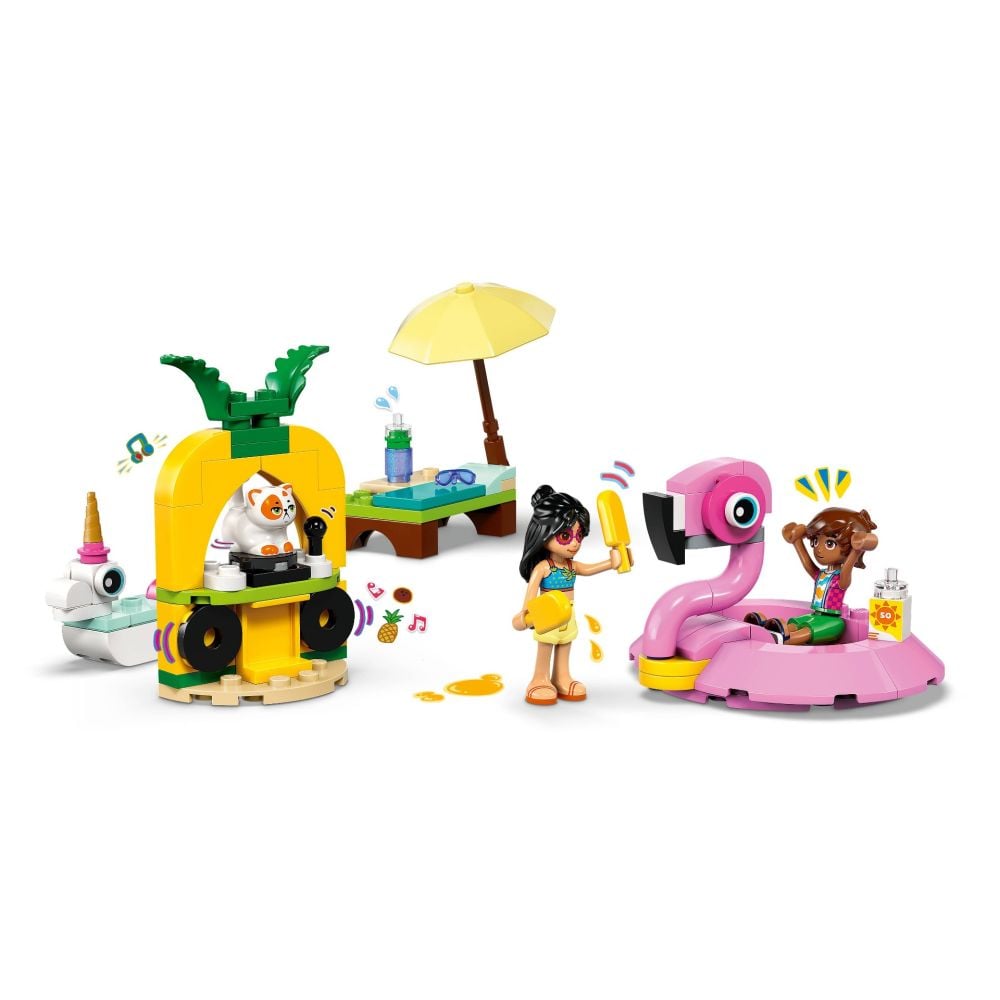LEGO® Friends - Petrecere la piscina cu unicornul si flamingo (42658)