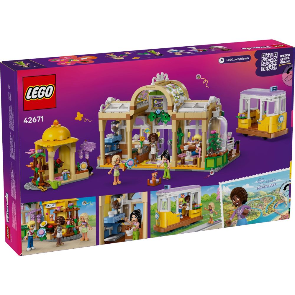 LEGO® Friends - Cafenea cu multe plante si florarie (42671)