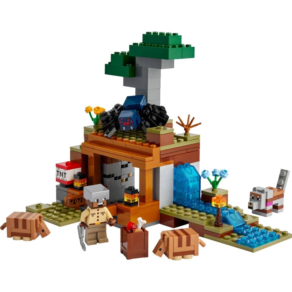 LEGO® Minecraft - Expeditia de minerit cu Tatu (21269)