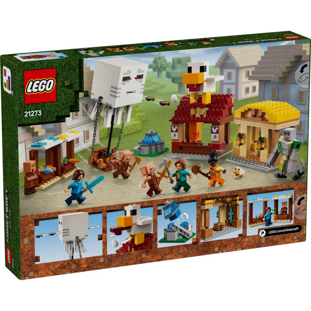 LEGO® Minecraft - Atacul baloanelor Ghast asupra satului (21273)