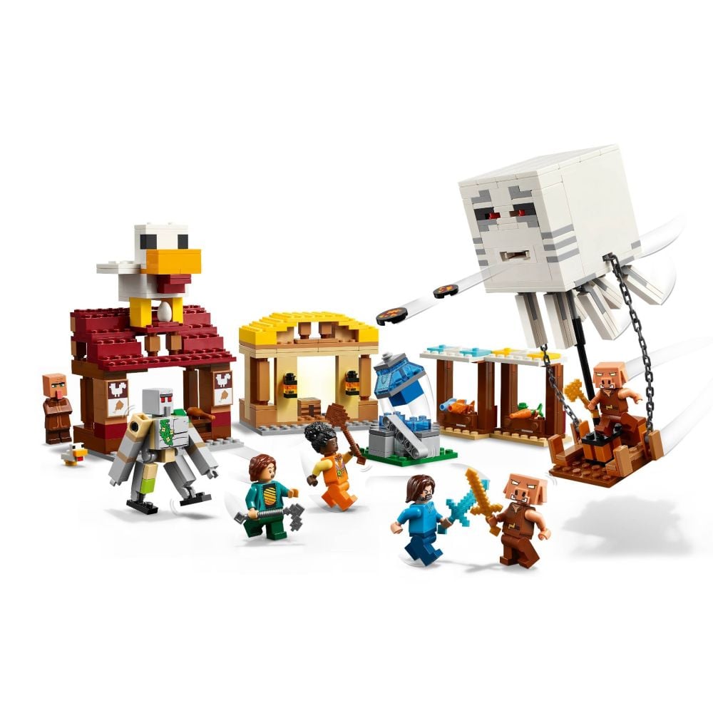 LEGO® Minecraft - Atacul baloanelor Ghast asupra satului (21273)