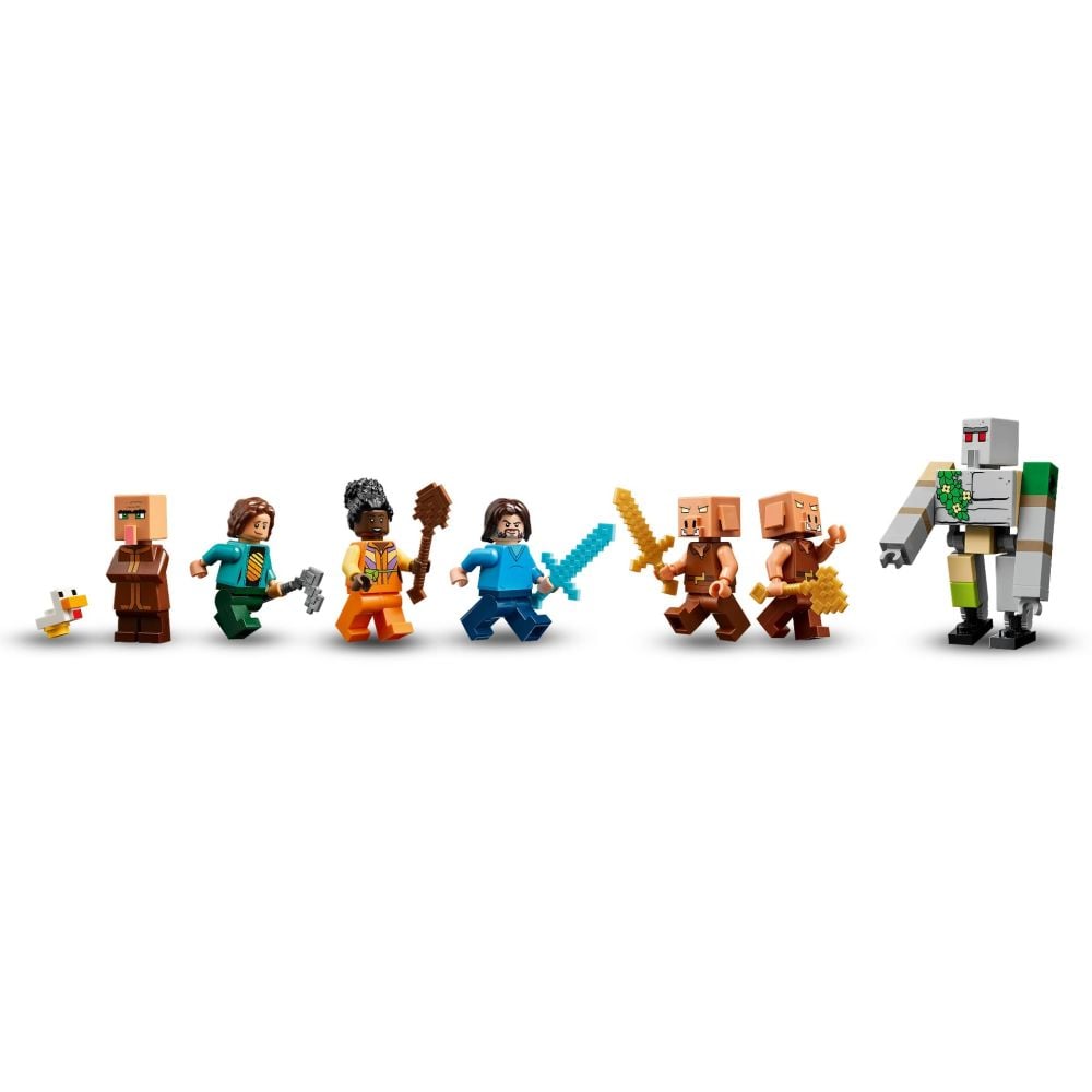 LEGO® Minecraft - Atacul baloanelor Ghast asupra satului (21273)