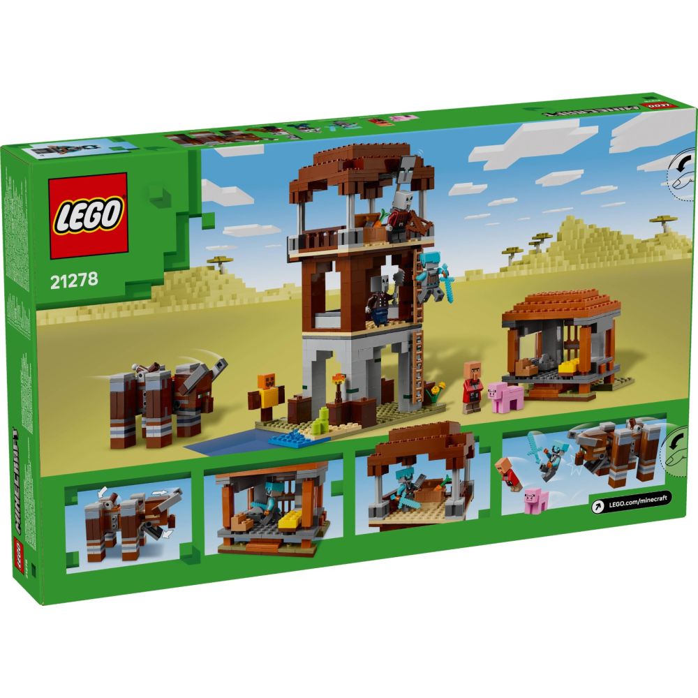 LEGO® Minecraft - Avanpostul Jefuitorului si Distrugator (21278)