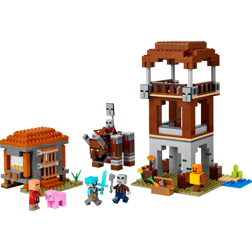 LEGO® Minecraft - Avanpostul Jefuitorului si Distrugator (21278)