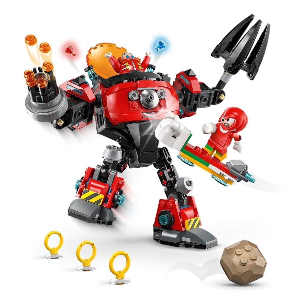 LEGO® Sonic - Knuckles vs. Dr. Eggman si robotul Egg Crusher (77005)
