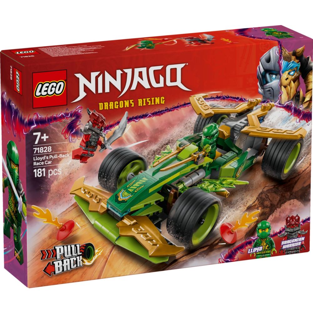 LEGO® Ninjago - Masina de curse cu motor cu arc a lui Lloyd (71828