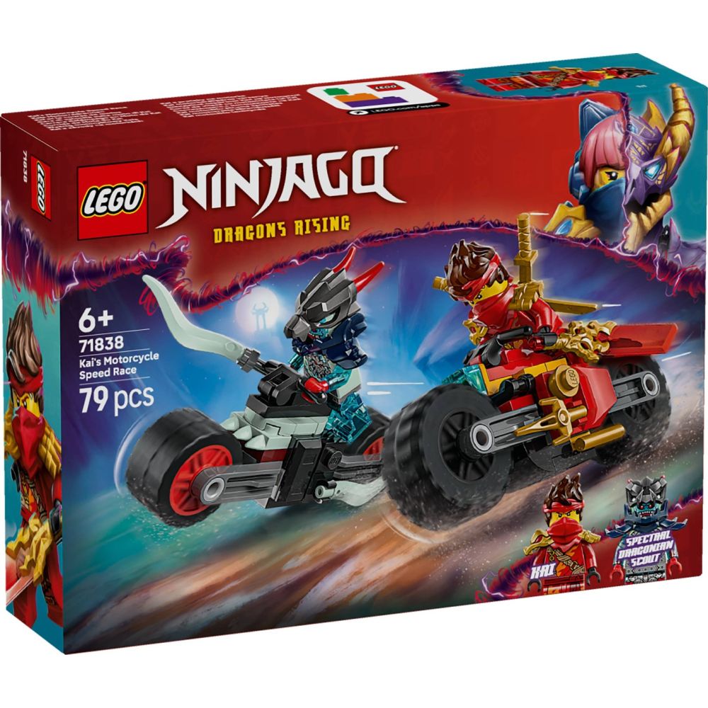 LEGO® Ninjago - Cursa de viteza cu cotocicleta lui Kai (71838
