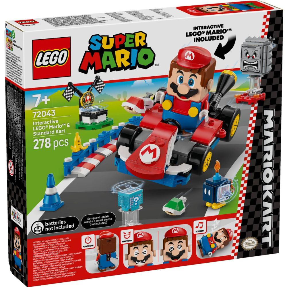 LEGO® Super Mario - Mario interactiv si Standard Kart (72043) | Noriel
