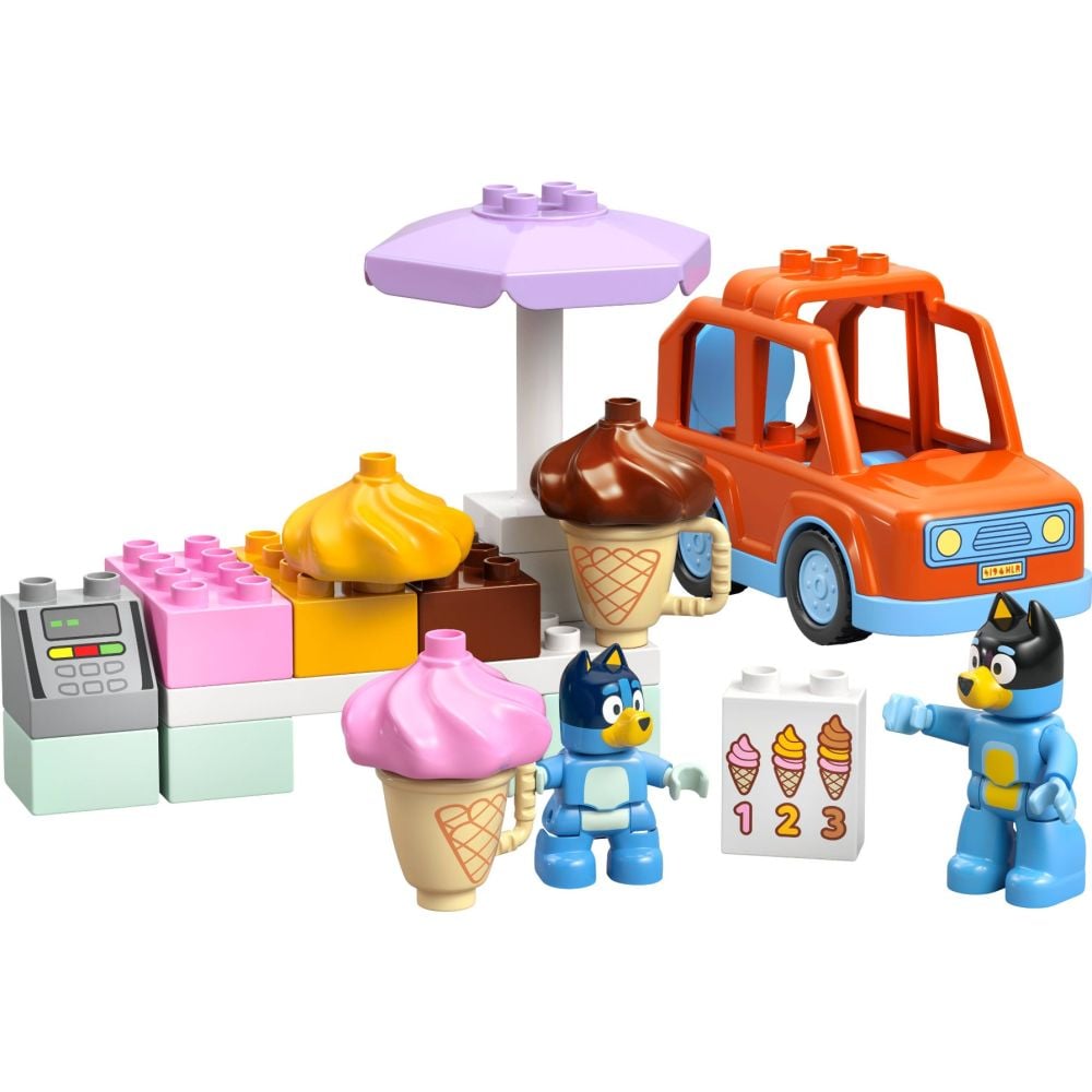 LEGO® DUPLO - Vizita cu Blue la furgoneta de inghetata (10458