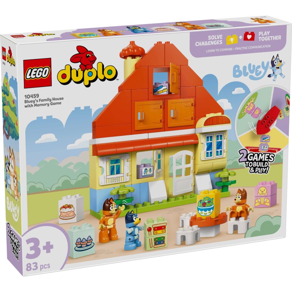 LEGO® DUPLO - Casa de familie a lui Blue cu un joc de memorie