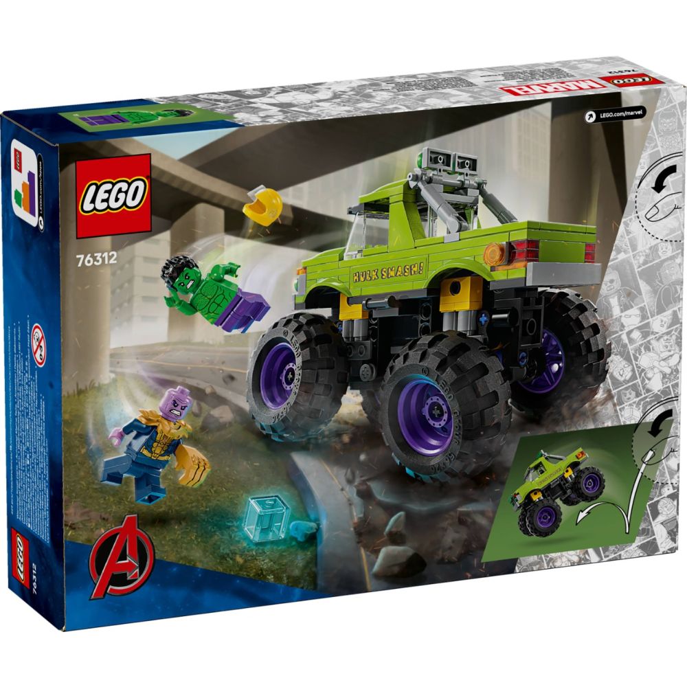 LEGO® Super Heroes - Hulk In vehicul de teren contra lui Thanos (76312)