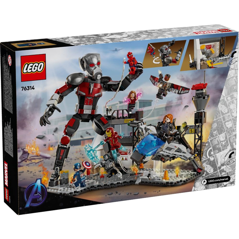 LEGO® Super Heroes - Batalia plina de actiune din Capitanul America: Razboi civil (76314)