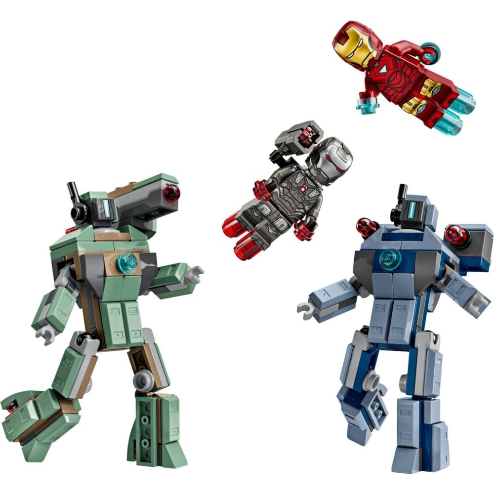 LEGO® Super Heroes - Iron Man si War Machine vs dronele Hammer (76320)
