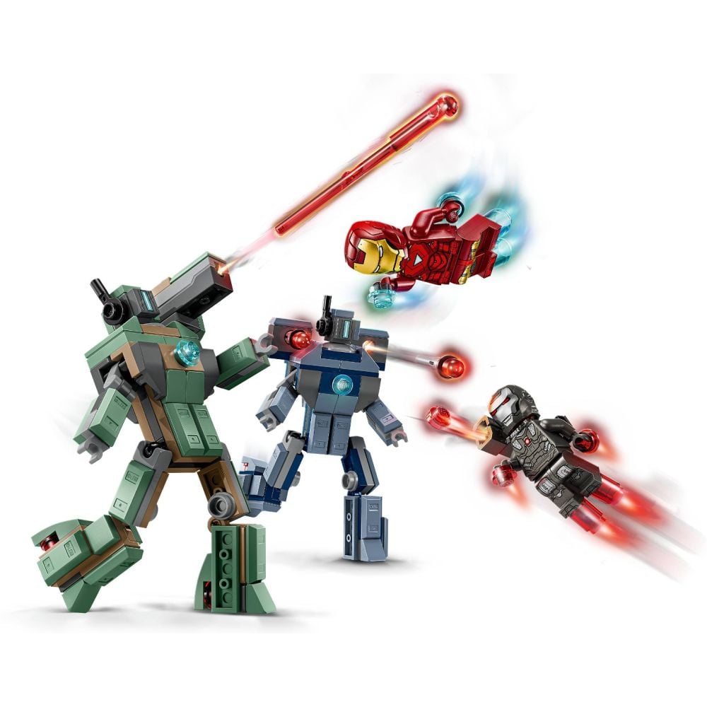 LEGO® Super Heroes - Iron Man si War Machine vs dronele Hammer (76320)