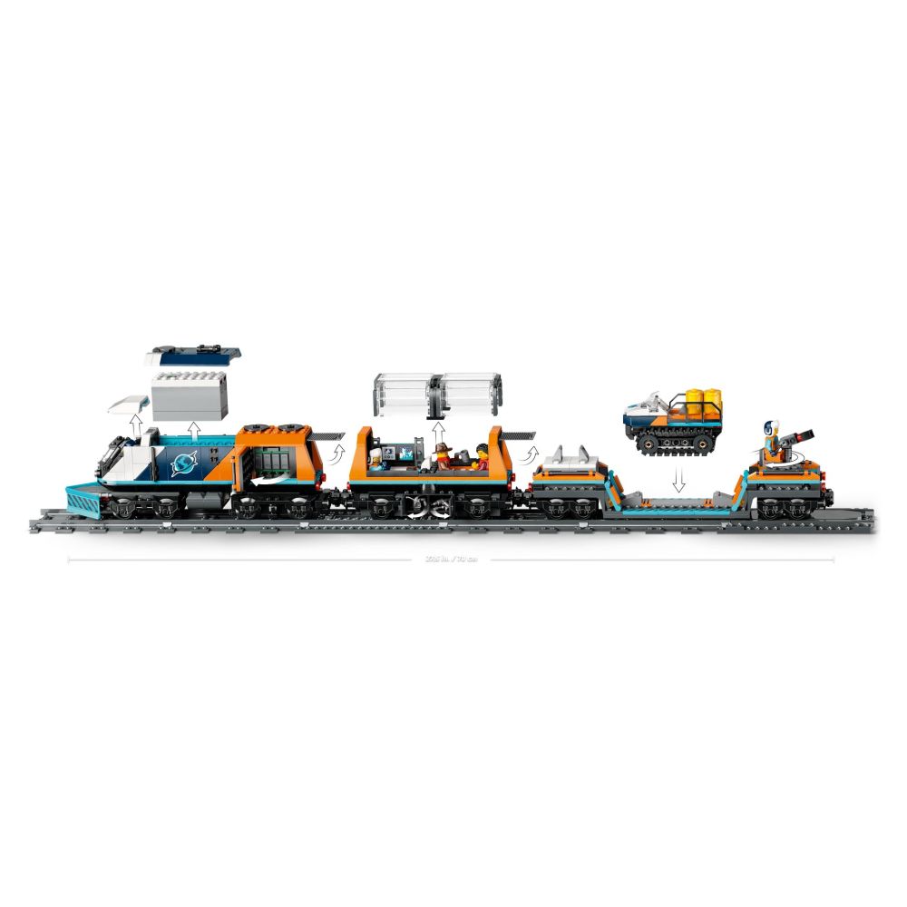 LEGO® City - Trenul expres al exploratorilor spre Polul Arctic