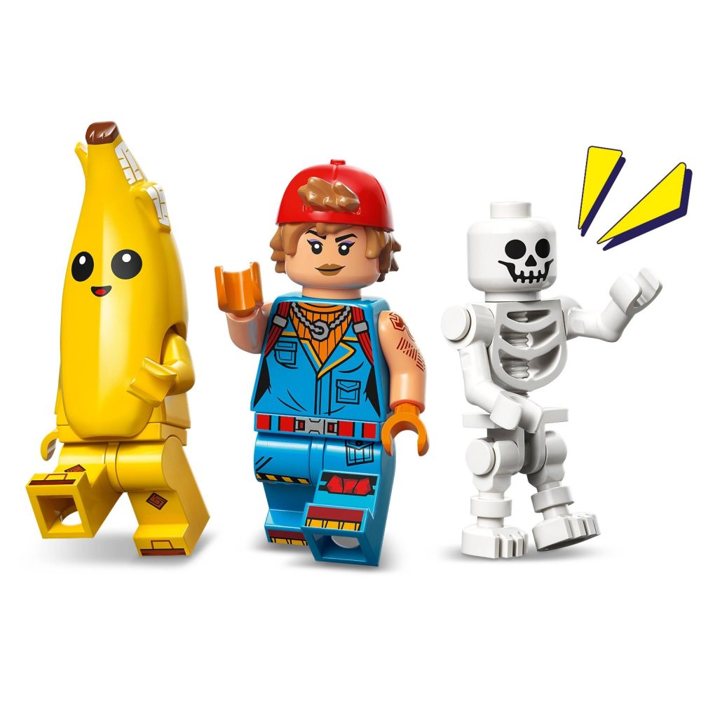 LEGO® Fortnite - Tabara lui Peely si Sparkplug (77075)