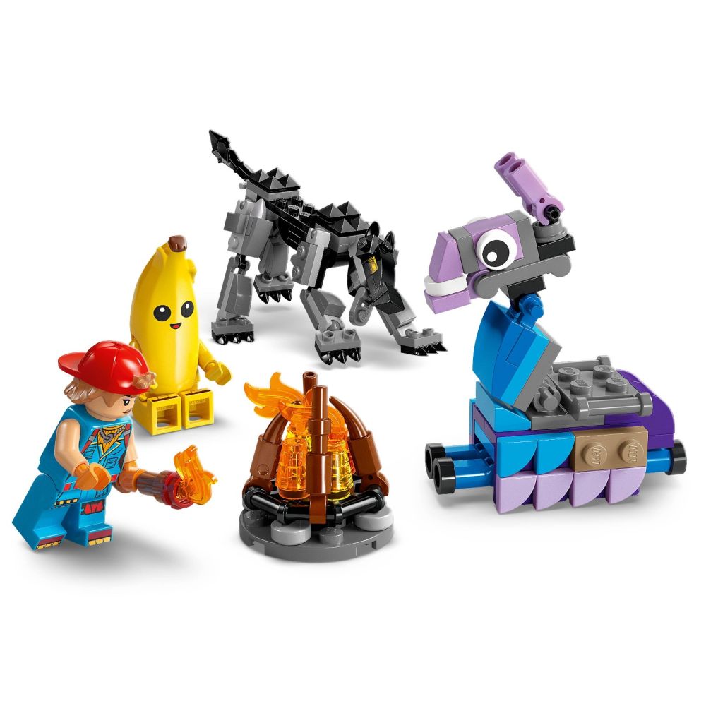 LEGO® Fortnite - Tabara lui Peely si Sparkplug (77075)