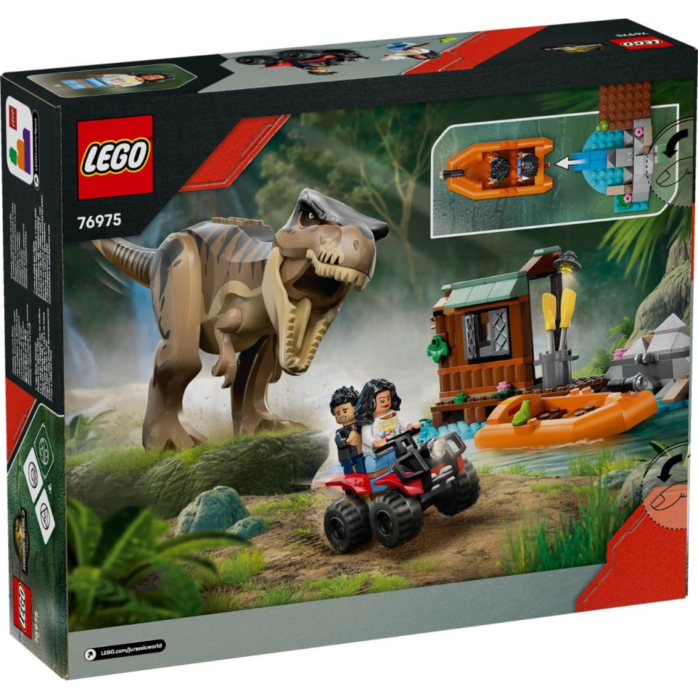 LEGO® Jurassic World - Evadare pe rau din calea lui T. Rex (76975)