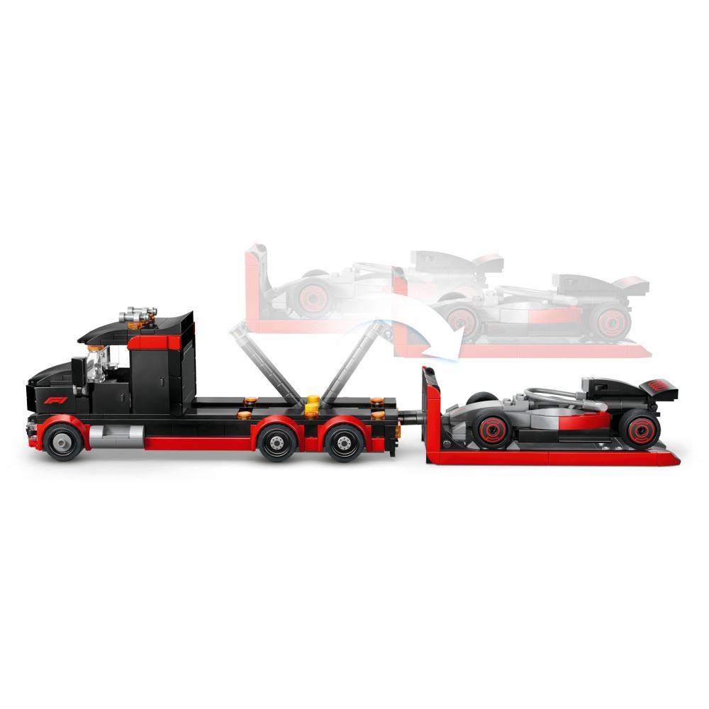 LEGO® City - Camion de prezentare F1 cu masina de curse Audi F1 (60493)