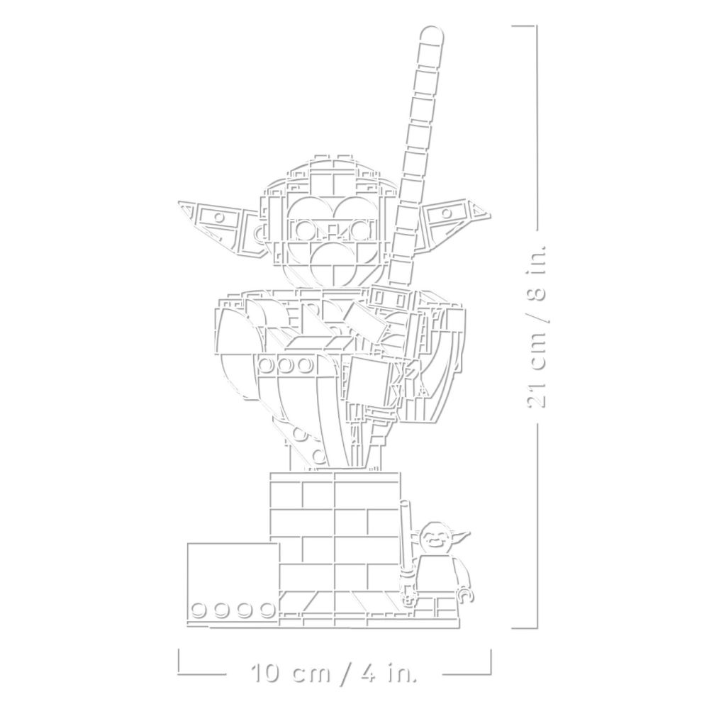 LEGO® Star Wars - Bustul lui Yoda (75438)