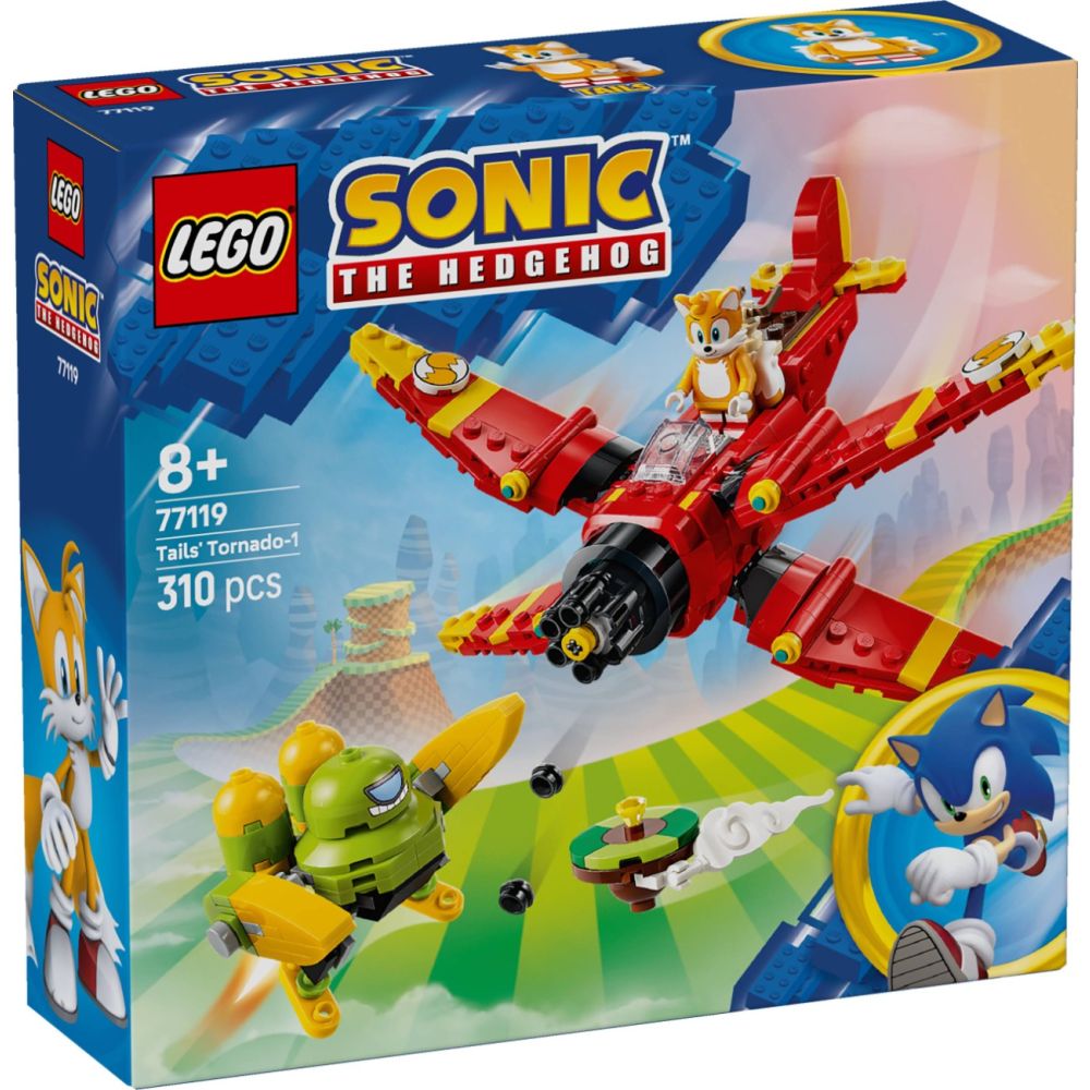 LEGO® Sonic The Hedgehog - Avionul Tornado-1 al lui Tails (77119)