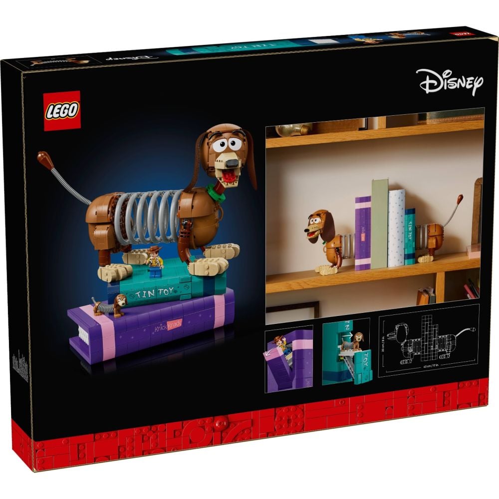 LEGO® Disney Pixar - Opritoare de carti Cainele Slinky din Povestea jucariilor (43301)