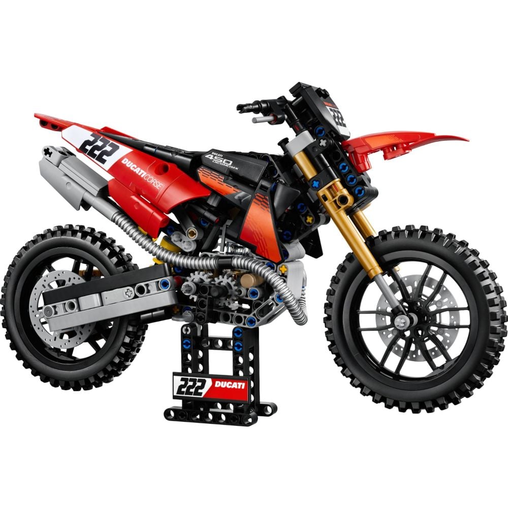 LEGO® Technic - Motocicleta Ducati Desmo450 MX, versiunea de uzina (42238)