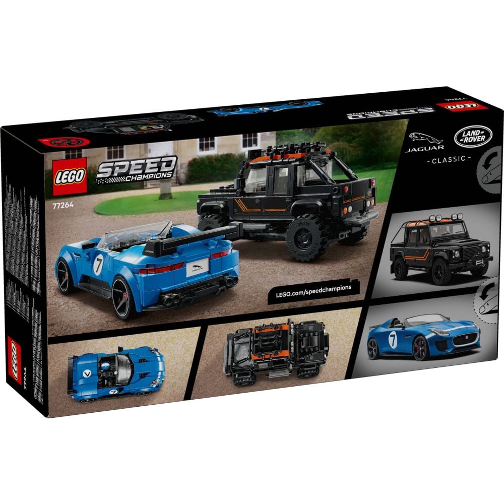 LEGO® Speed Champions - Jaguar Project 7 si Land Rover Defender (77264)