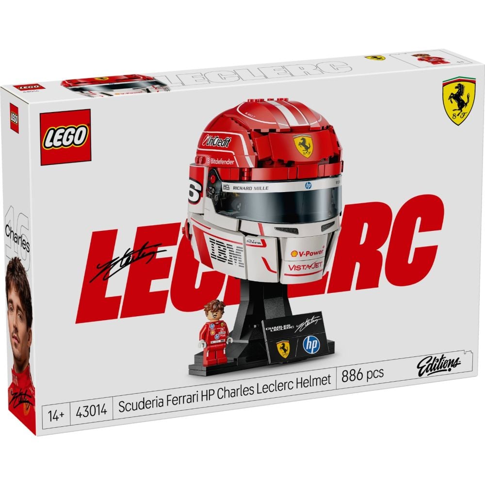 LEGO® Editions - Casca lui Charles Leclerc Scuderia Ferrari HP (43014)