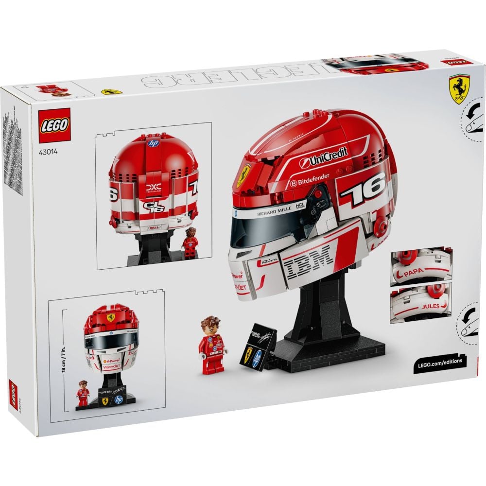 LEGO® Editions - Casca lui Charles Leclerc Scuderia Ferrari HP (43014)