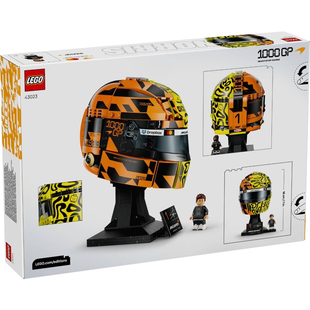 LEGO® Editions - Casca lui Lando Norris McLaren Mastercard F1 Team (43023)