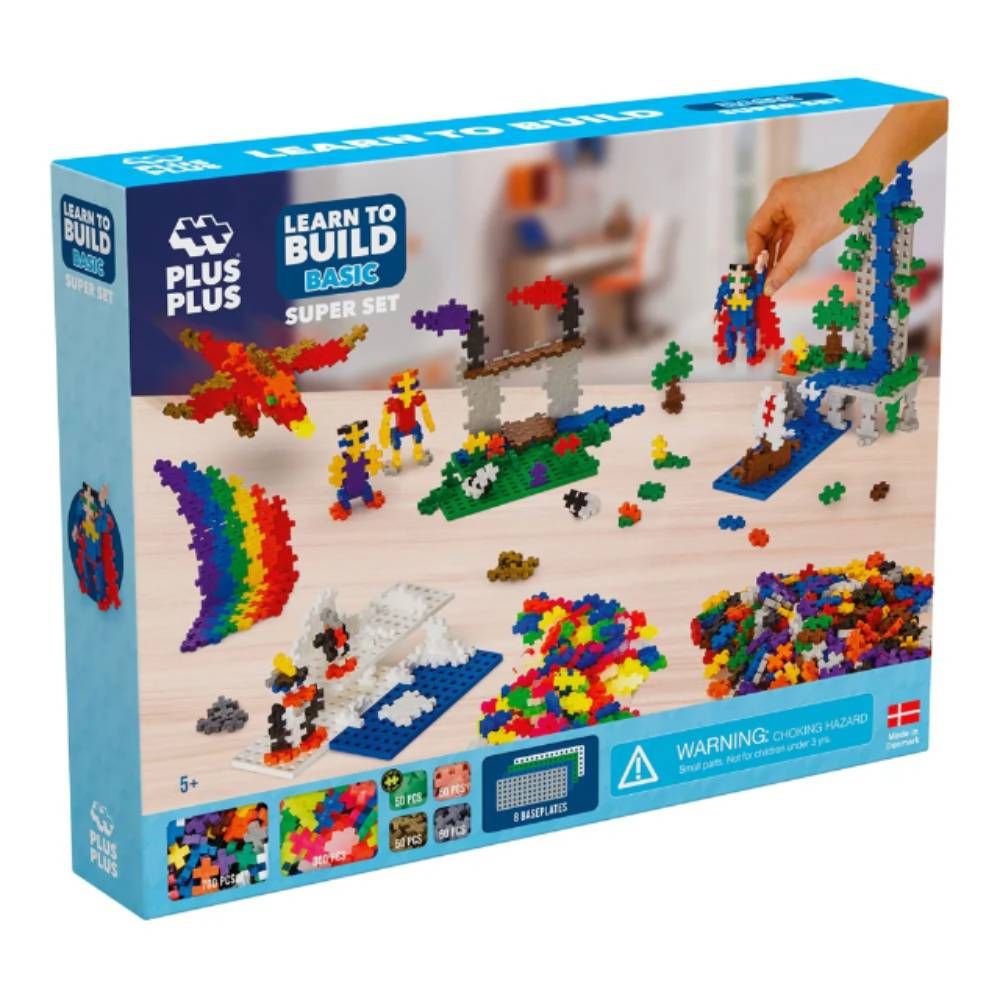 Set de constructie, Plus-Plus, 1200 piese, Culori standard