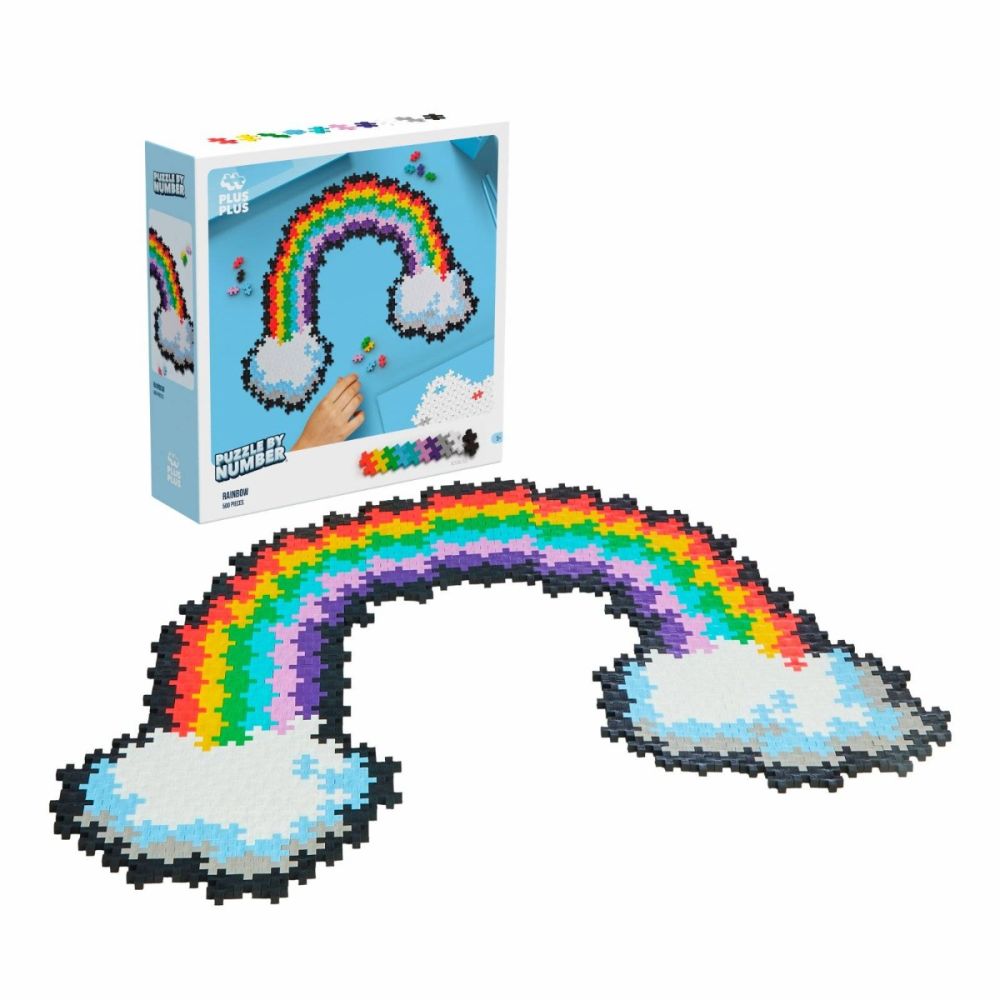 Puzzle pe numere, Plus-Plus, 500 piese, Curcubeu