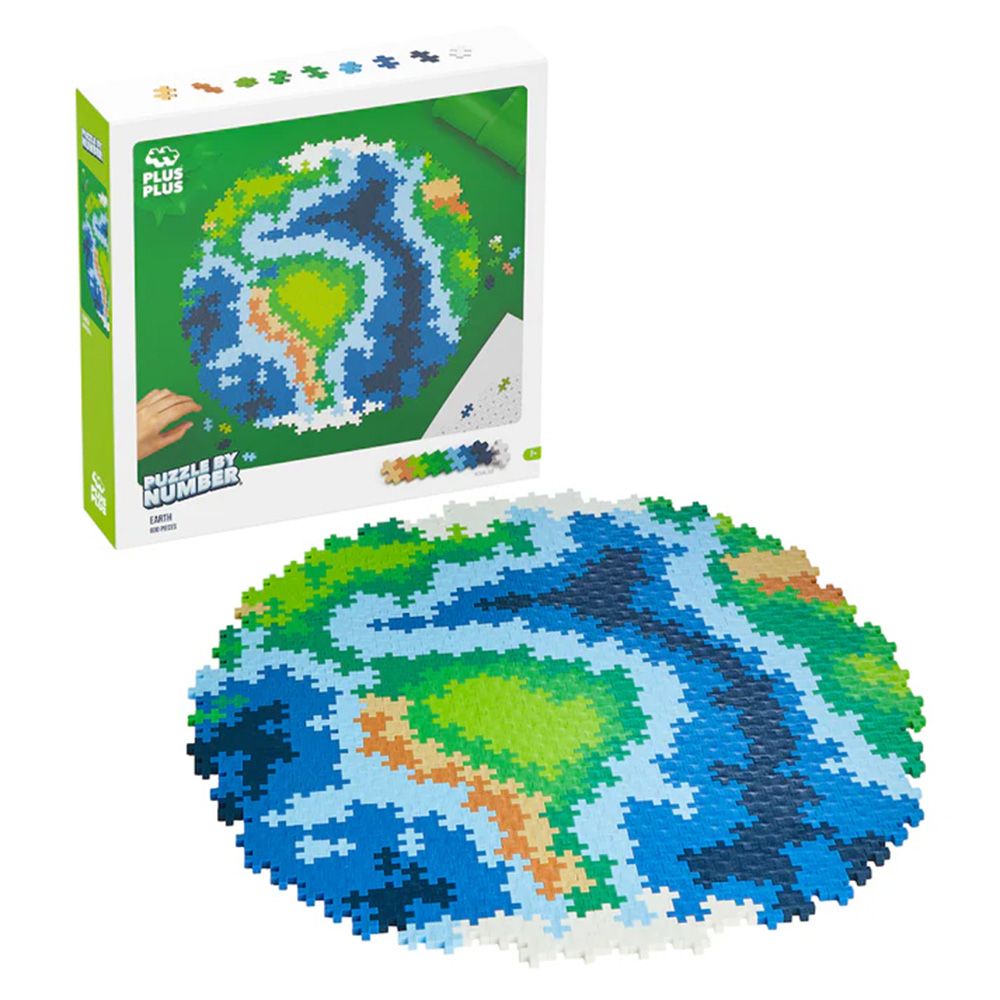 Puzzle pe numere, Plus-Plus, Pamantul, 800 piese