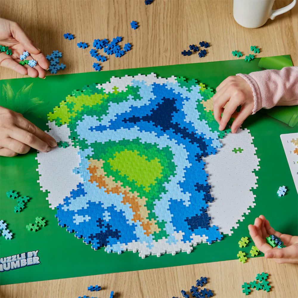 Puzzle pe numere, Plus-Plus, Pamantul, 800 piese