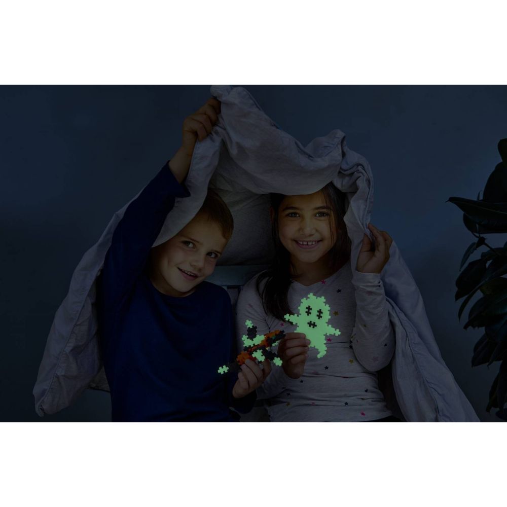 Set constructie educativ, Plus-Plus, Glow in the Dark, 3000 piese