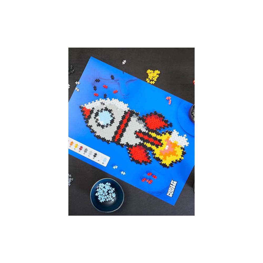 Puzzle pe numere, Plus-Plus, 500 piese, Racheta