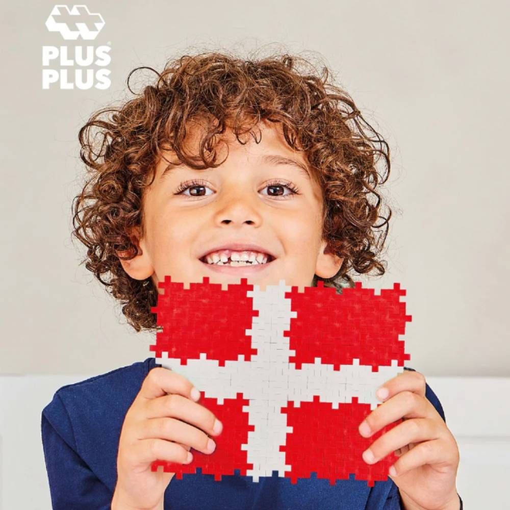 Set de constructie, Plus-Plus, 700 piese, Steaguri