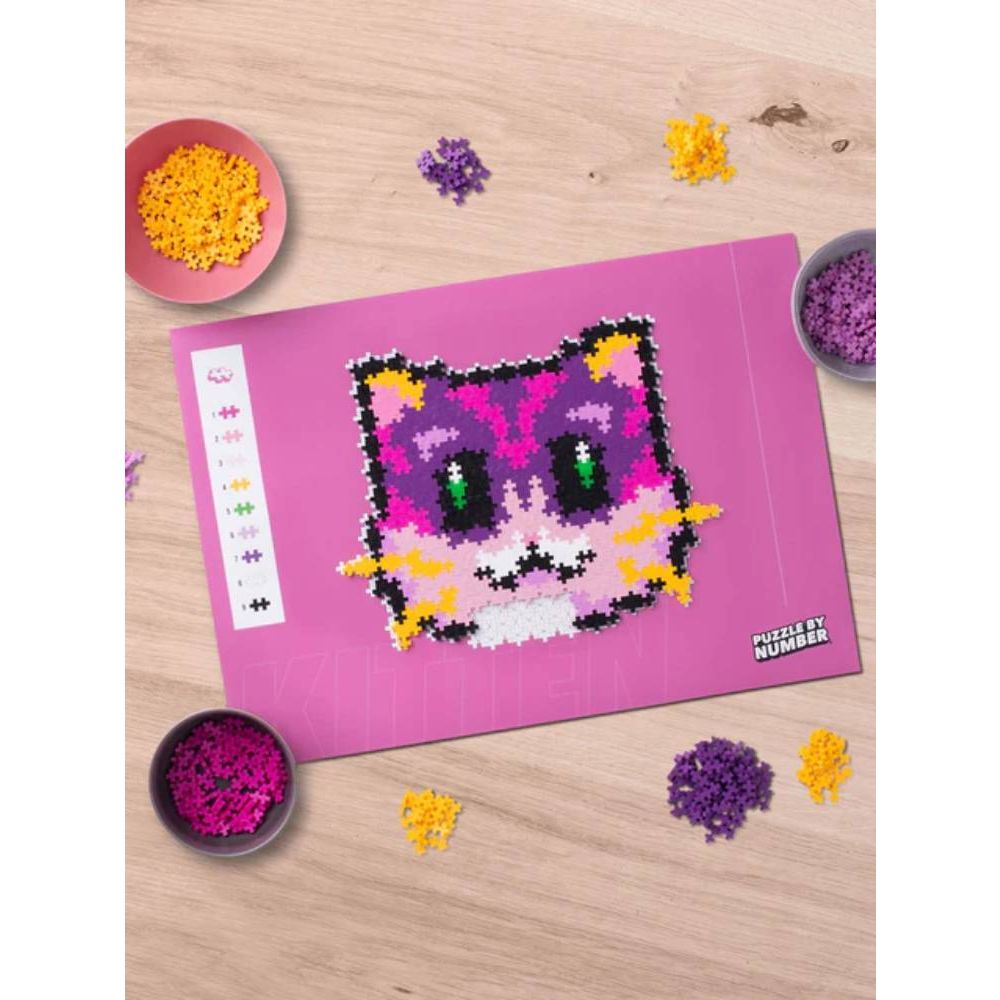 Puzzle pe numere, Plus-Plus, 500 piese, Pisicuta
