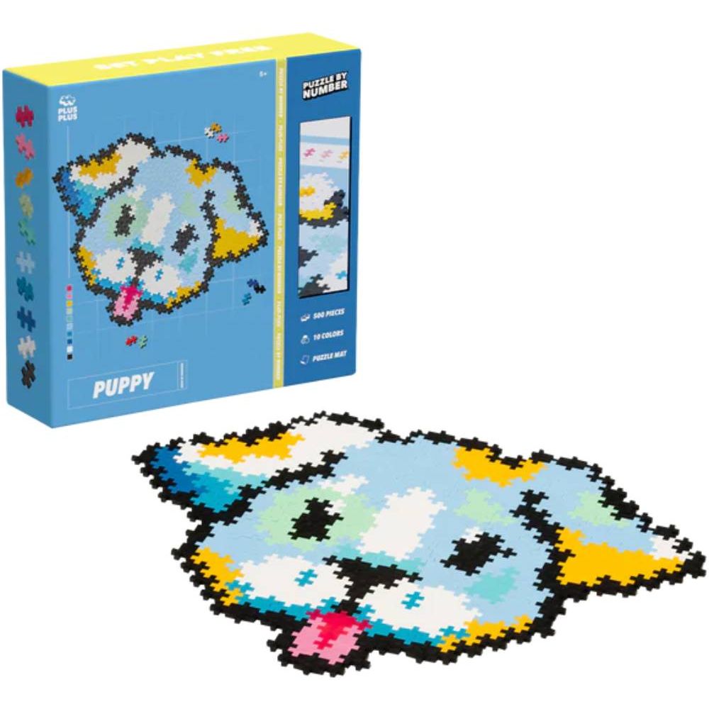 Puzzle pe numere, Plus-Plus, 500 piese, Catelus