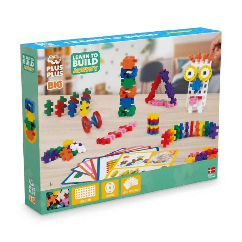 Set de constructie, Plus-Plus, 130 piese mari, Invata sa construiesti