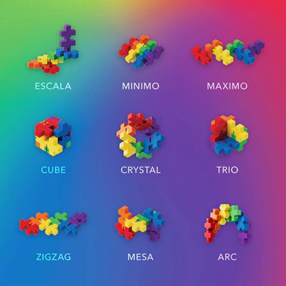 Jucarie fidget creativa, Plus-Plus, Hexel Spectrum